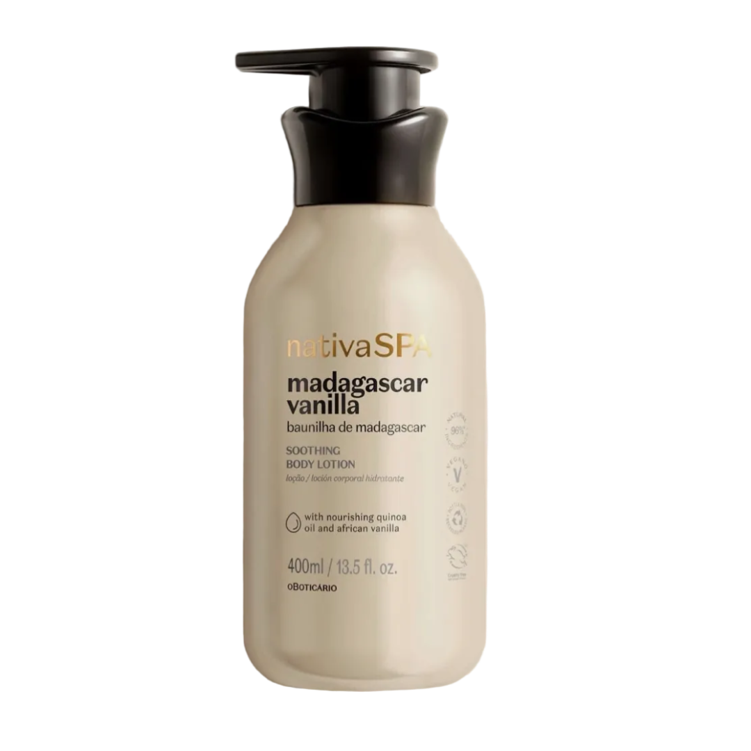NSPA Locao Baunilha Madagascar, Körpercreme, Boticário, 400ml