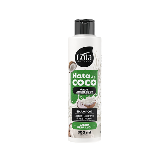 Nata de Coco Shampoo, Gota Dourada, 300ml