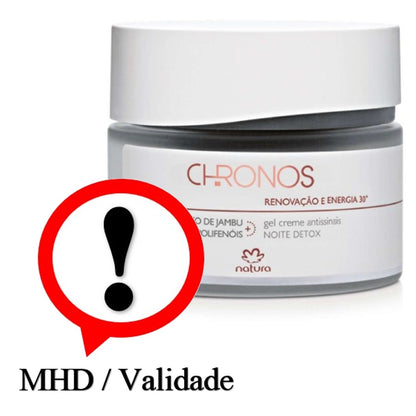 Chronos Gel Creme Antisinais 30+ Noite, Anti-Falten-Creme 30+ Nacht, Natura, 40ml