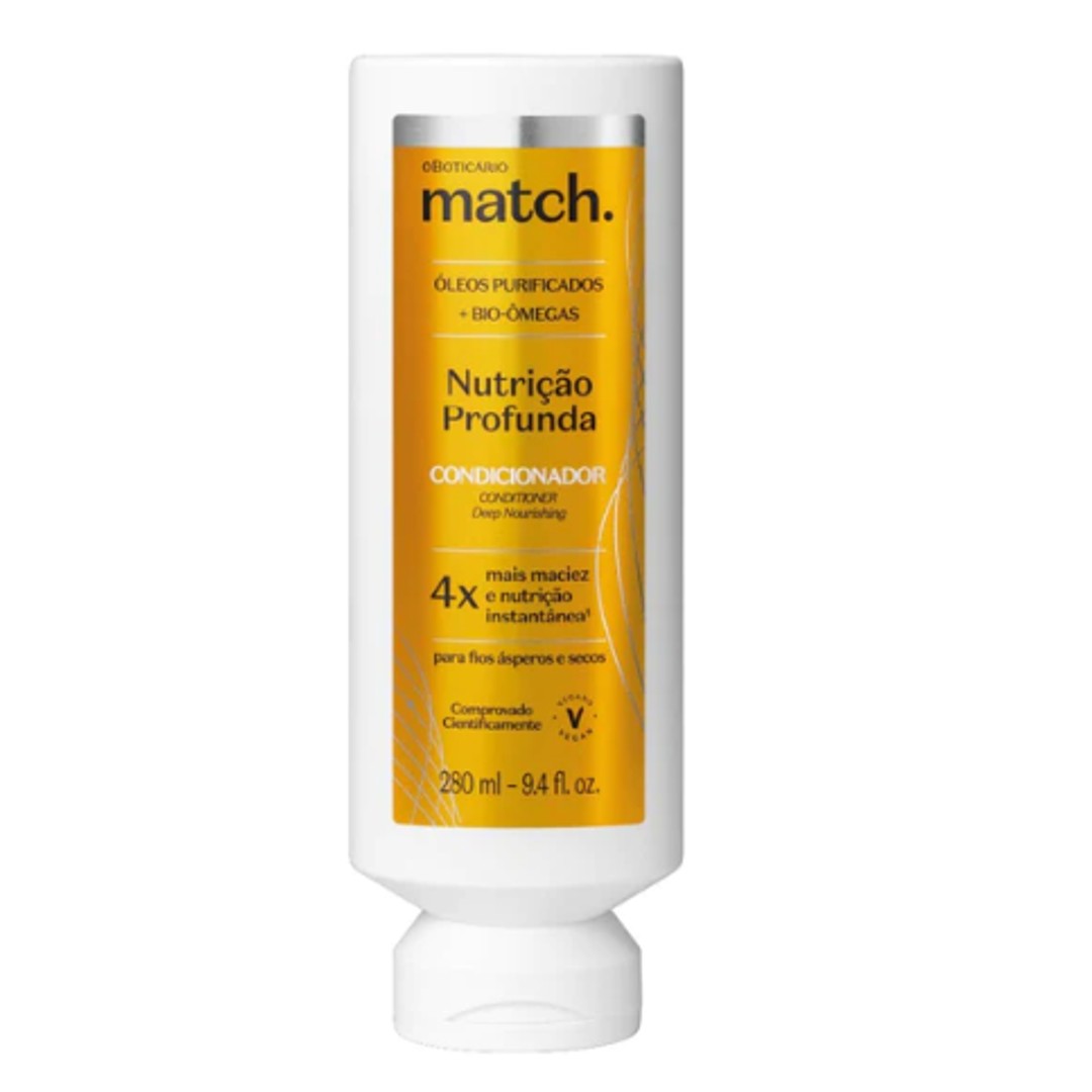 Condicionador Match Nutricao Profunda, Spülung, Boticario 280ml