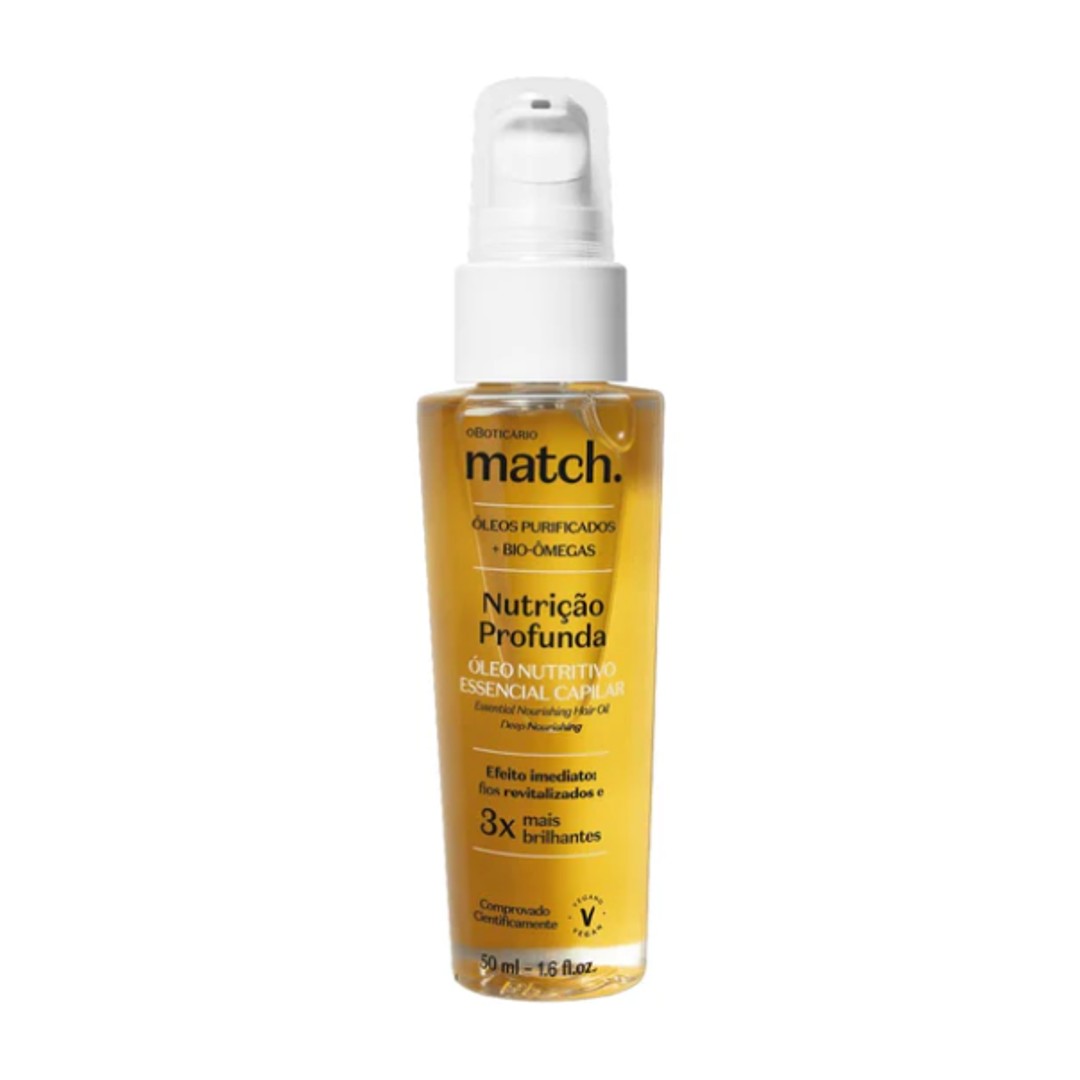 Match Nutricao Profunda Oleo Capilar, Haar Öl, Boticario 50ml