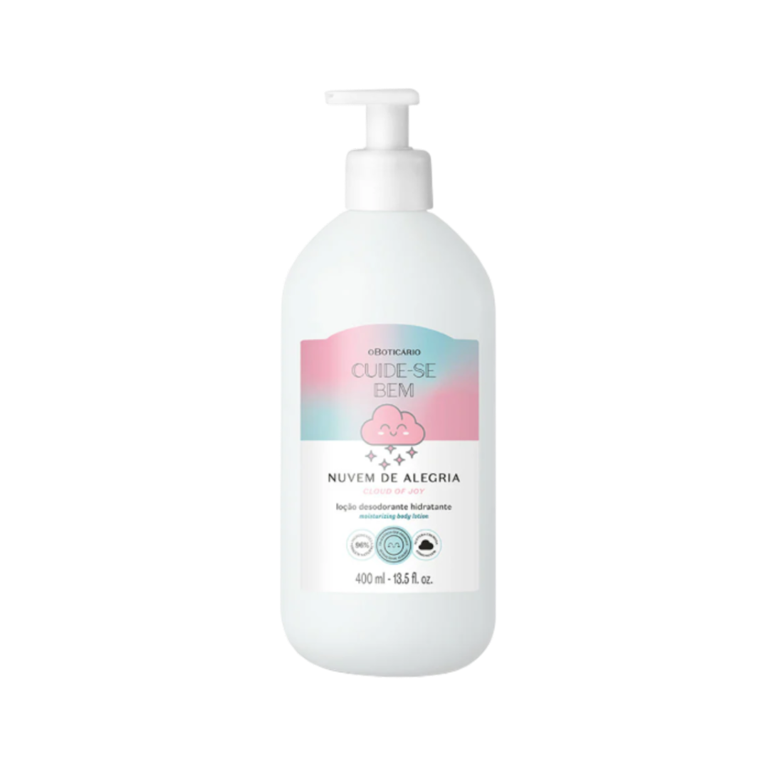 CSB Nuvem de Alegria Locao Corporal, Körperlotion, Boticário 400ml
