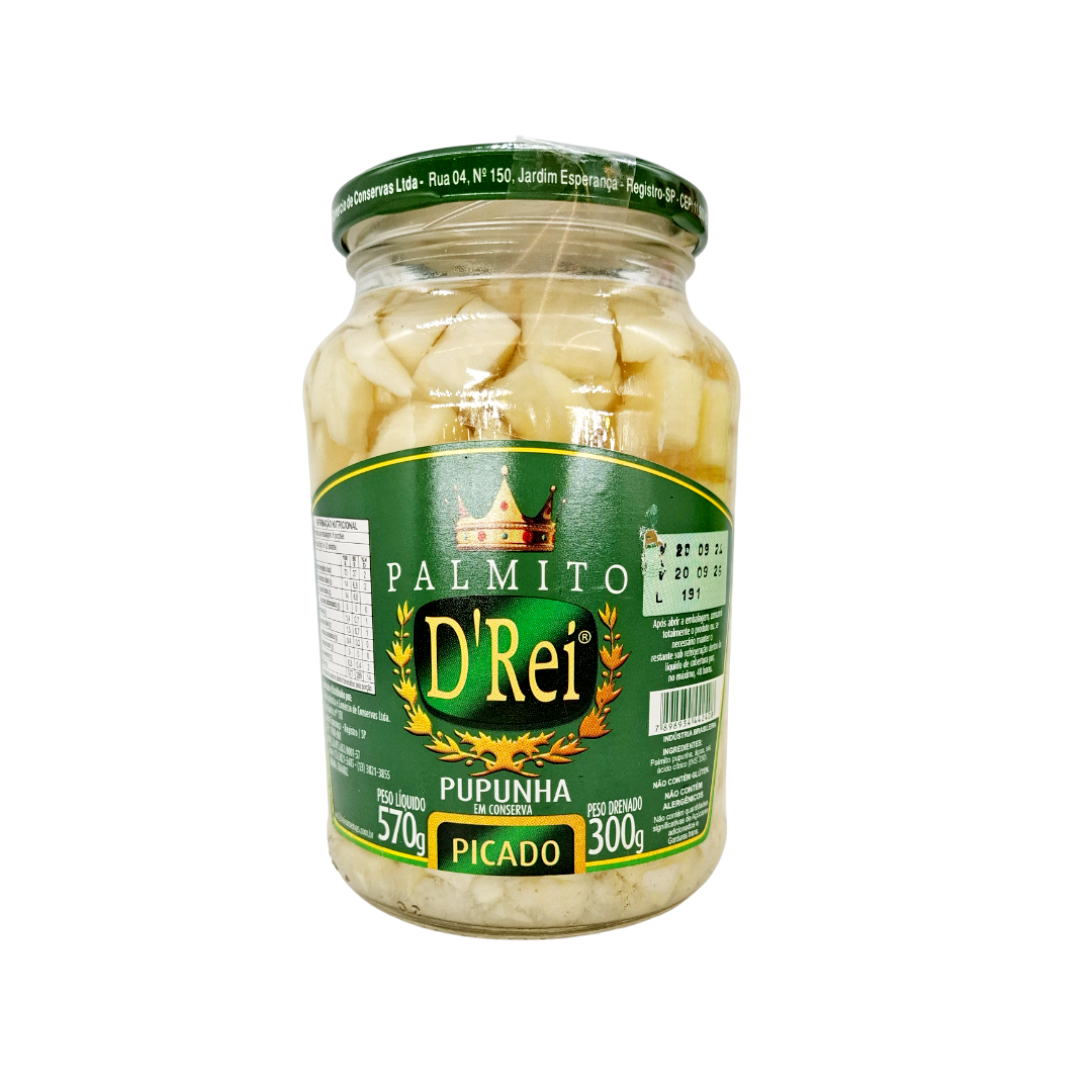 Palmito Picado, Palmherzen in Würfel, D'Rei 570g