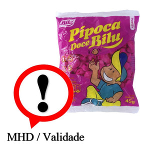 Pipoca Doce, Süsses Popcorn, Bilu, 45g