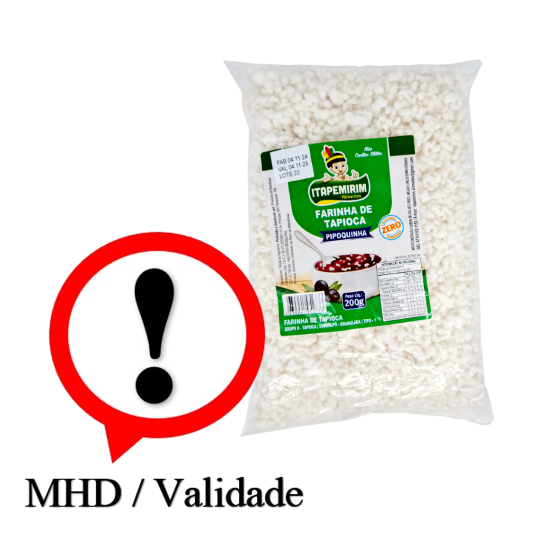 Farinha Tapioca Pipoquinha, Tapiokamehl, Itapemirim, 200g