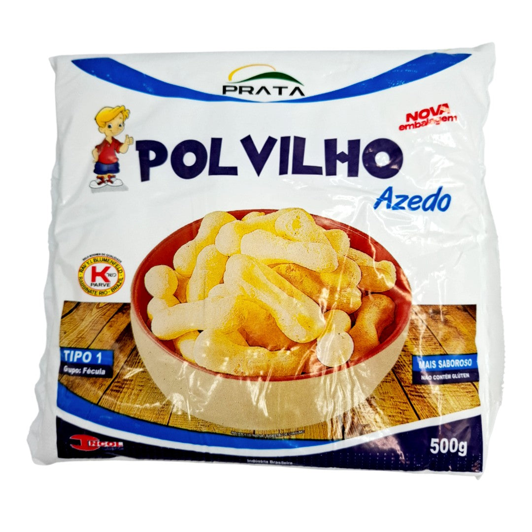 Polvilho Azedo, polvilho azedo, Prata 500g