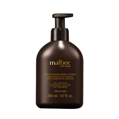 Malbec Pure Gold Locao Hidratante Corporal, Körpercreme, Boticário 200ml