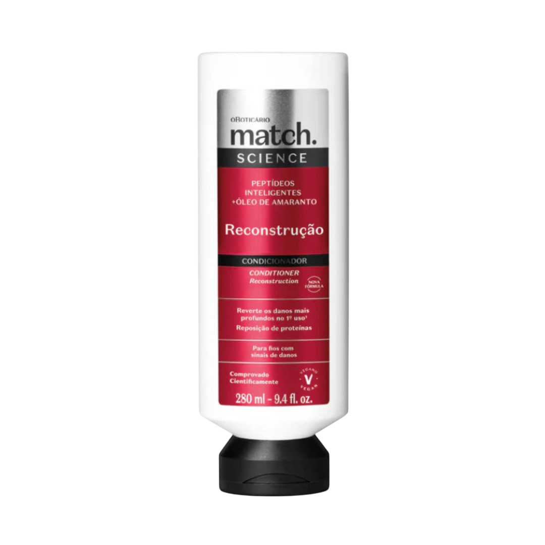 Match Condicionador Reconstrucao, Spülung, Boticário, 280ml