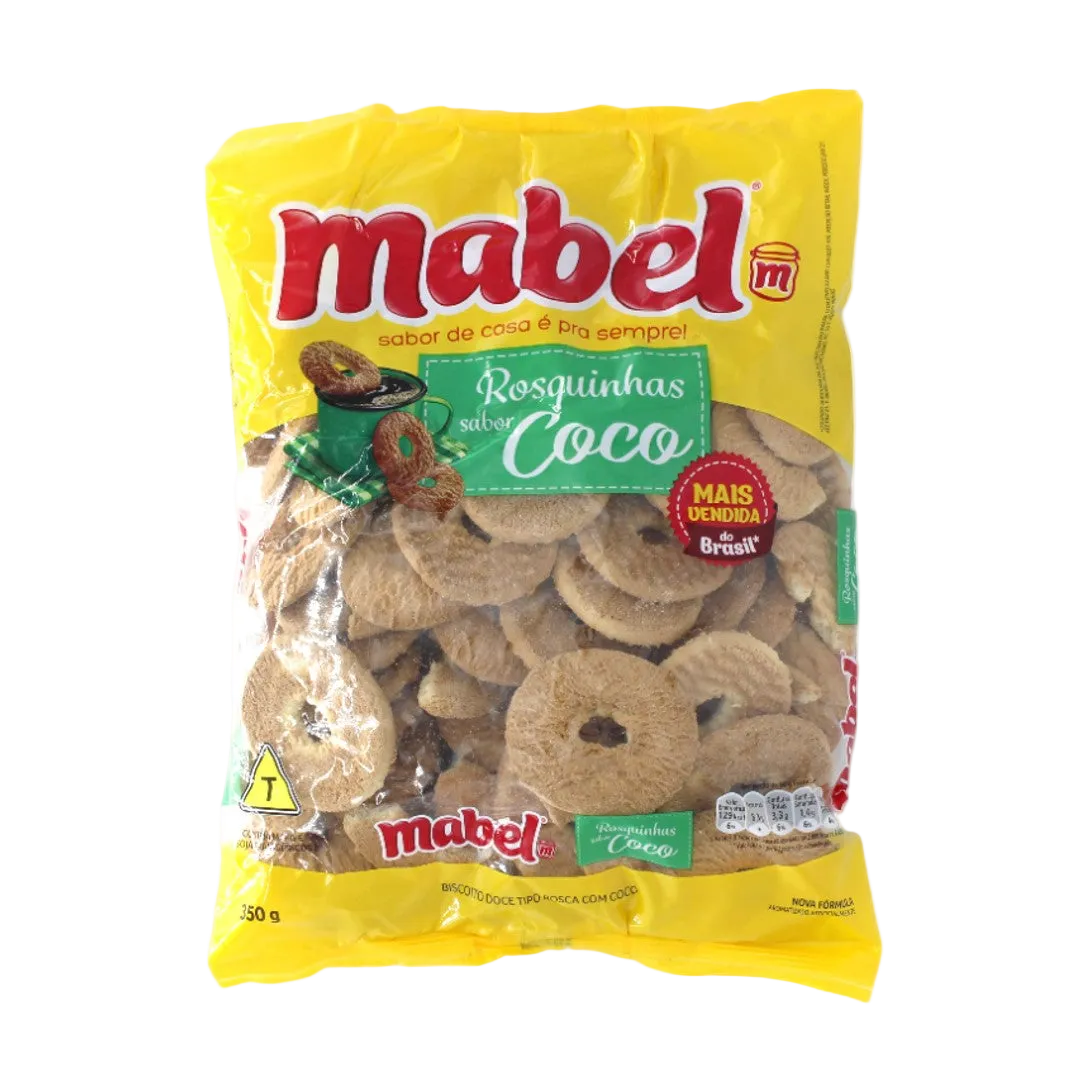 Rosquinha Coco, Kekse mit Kokosgeschmack, Mabel, 300g