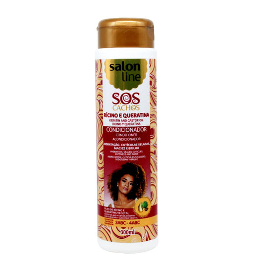 SOS Cachos Ricino Condicionador, Spülung, Salon Line, 300ml