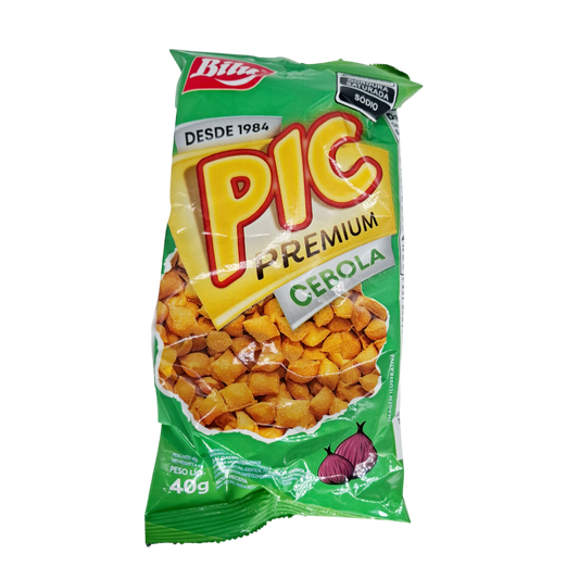 Salgadinho de Trigo sabor Cebola, Weizensnack mit Zwiebelgeschmack, Bilu 40g