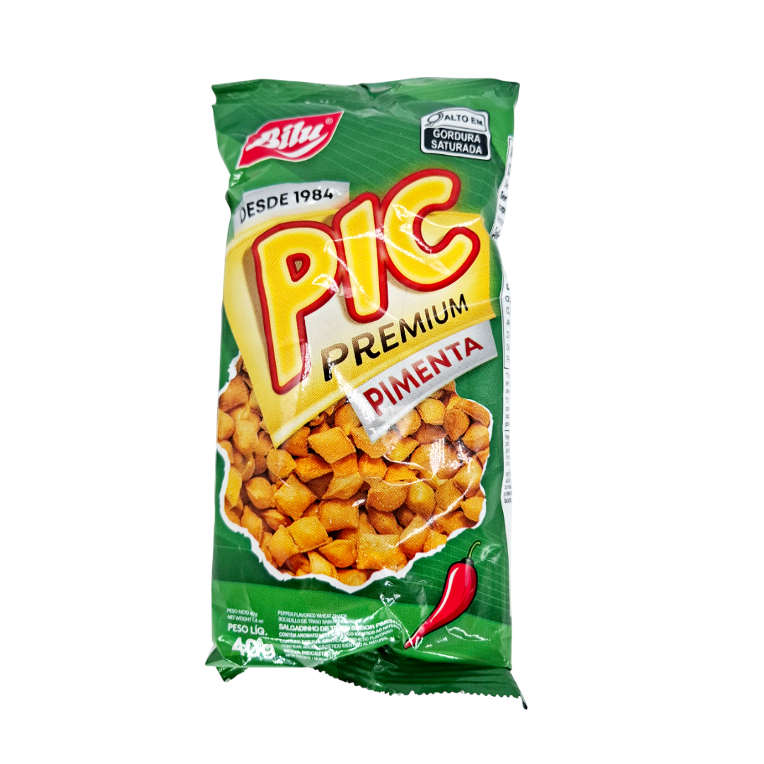 Salgadinho de Trigo sabor Pimenta, Weizensnack mit Pfeffergeschmack, Bilu 40g