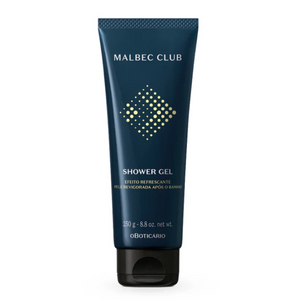 Gel banho Cabelo e Corpo Malbec Club, Gel de banho cabelo e corpo, Boticário, 250g