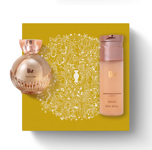 Lit LIZ Eau de Toilettet e Sabonete, Set Liz Seife und Parfum, Boticario