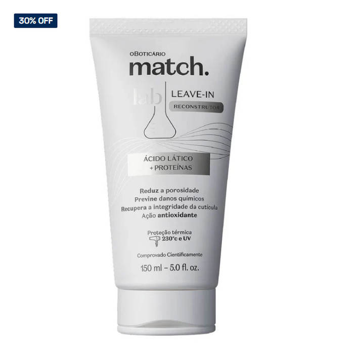 Match Lab Leave-in Reconstrutor , Haarschutz, Boticário, 150ml