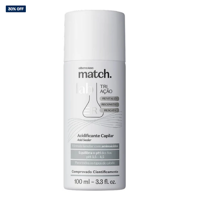 Match Lab Sérum Tripla Acao, Haarschutz, Boticário, 150ml