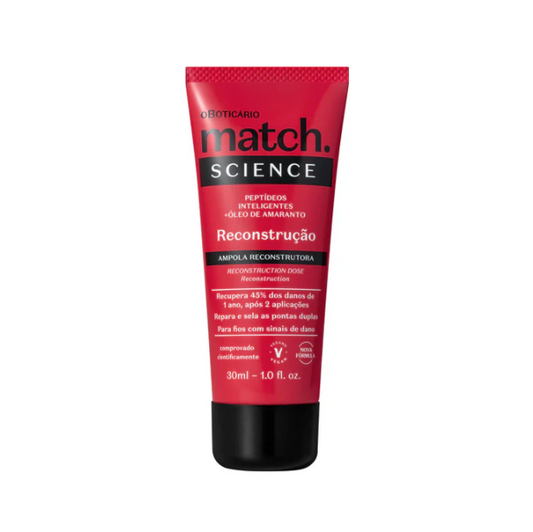 Match Ampola Science Reconstrucao, Ampola, Boticario 30ml