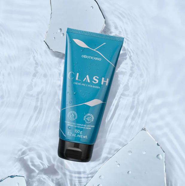 Clash Creme pre e pós Barba, Pre- und Aftershave-Creme, Boticário 150g