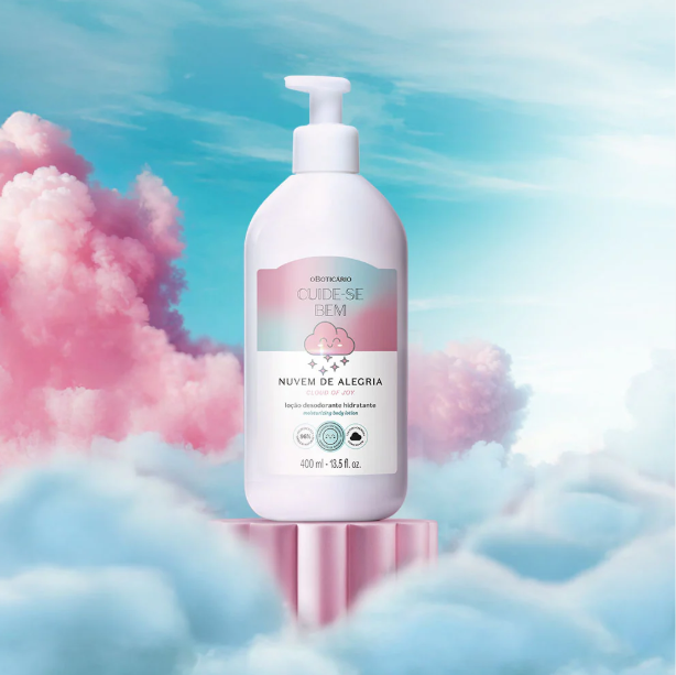 CSB Nuvem de Alegria Locao Corporal, Körperlotion, Boticário 400ml