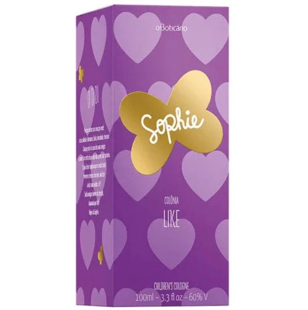 Sophie Like Colonia Infantil, Boticário, 100ml