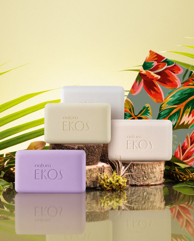 Ekos Sabonete Esfoliante, Peeling-Seife, Natura, 4x100g