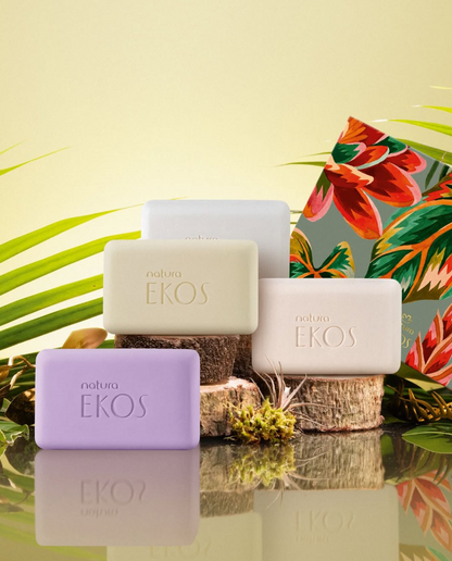 Ekos Sabonete Esfoliante, Peeling-Seife, Natura, 4x100g