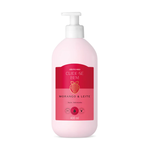 CSB Locao Morango e Leite, Körpercreme, Boticário 400ml