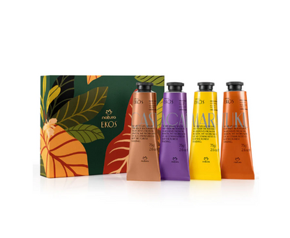 Kit Creme de Maos Quartet, Set Handcreme, Natura je 75g