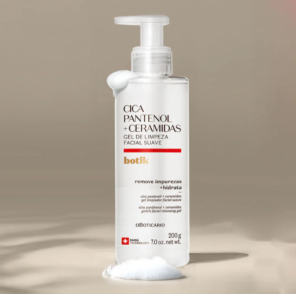 Botik Gel Limpeza Cica Pantenol + Ceramidas, Gesichtsreinigung, Boticario 200g