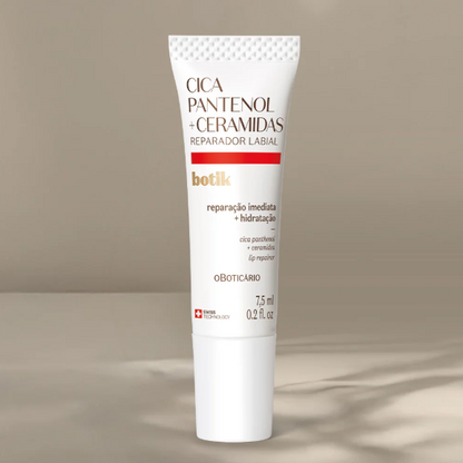 Botik Reparador Labial Cica Pantenol + Ceramidas, Lippenreparator, Boticario 7g