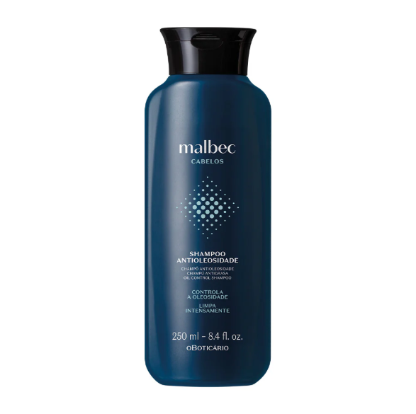 Malbec Shampoo Cabelos Oleosos, fettiges Haar, Boticario 250ml