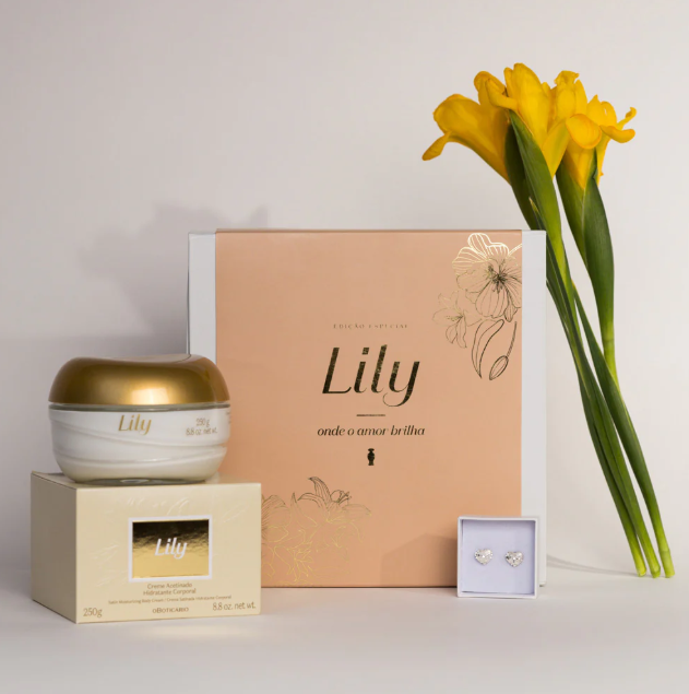 Lily kit Swarovski Acetinado, Boticário