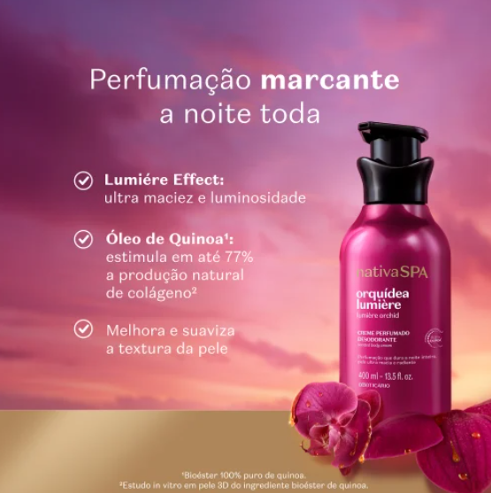 NSPA Locao Orquidea Lumiere, Körpercreme, Boticário 400ml