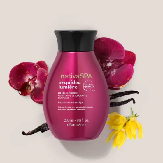 NSPA Óleo Glorioso de Banho Orquídea Lumiere, Körperöl, Boticario 200ml