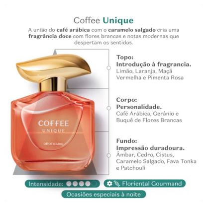 Coffee Woman Unique Eau de Toilette, Boticário 100ml