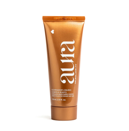 Iluminador Liquido Corpo e Rosto Aura, Körpercreme, Boticario 75ml