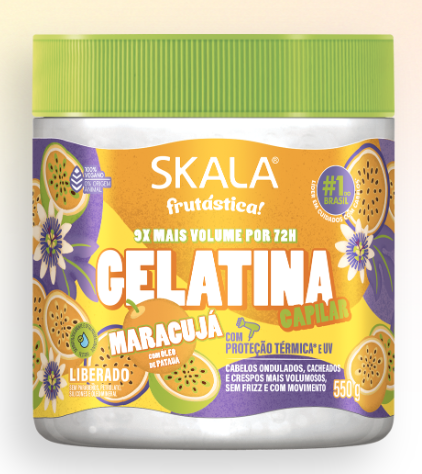 Maracuja Gelatina Capilar, Haargel, Skala 550g