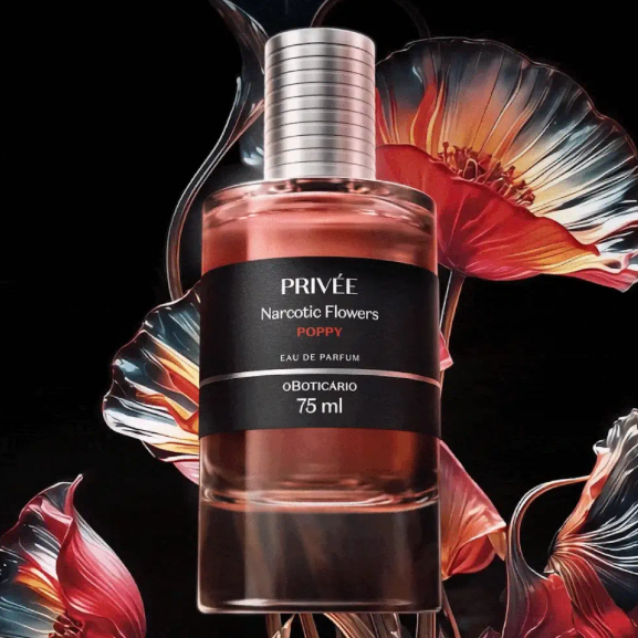 Privee Narcotic Flowers Poppy Eau de Parfum, Boticario 75ml