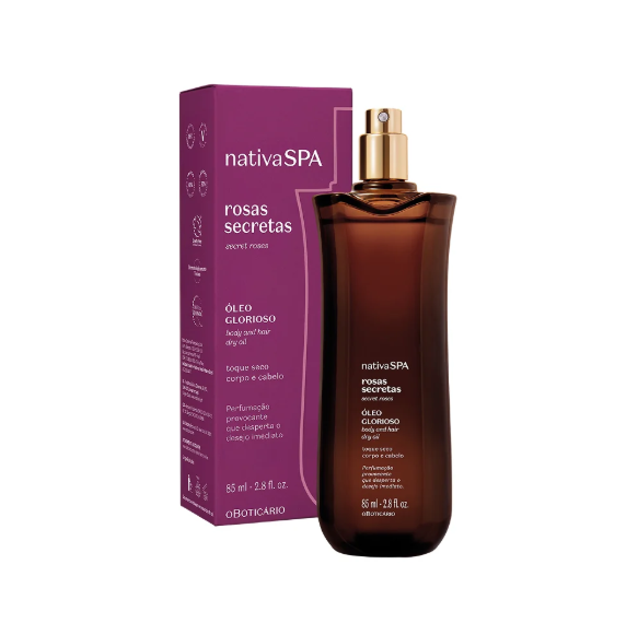 NSPA Rosas Secretas Oleo Multifuncional Glorioso, Körperöl, Boticário 85ml