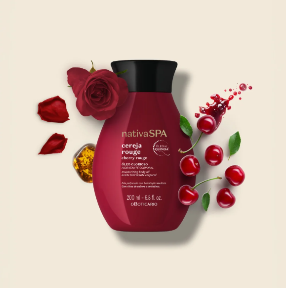 NSPA Cereja Rouge Oleo Corporal, Kirsch-Körperöl, Boticário 200ml
