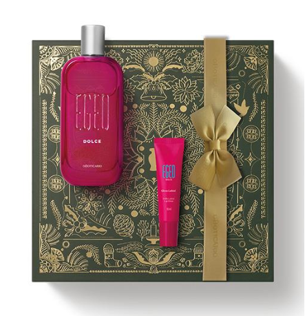 Kit Egeo Dolce Edt mit Gloss Labial, Set Parfum u. Lipgloss, Boticario