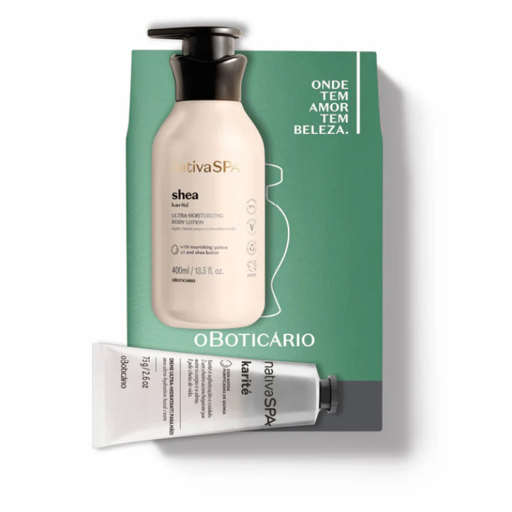 Kit NSPA Locao e Creme Maos, Set NSPA Lotion u. Handcreme, Boticario