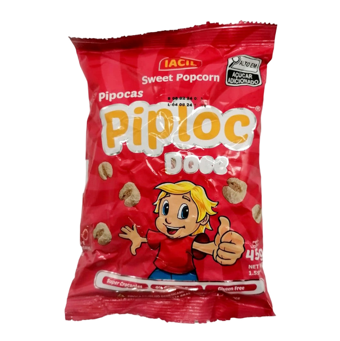 Pipoca Doce, Süsses Popcorn, Piploc, 45g