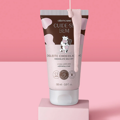 Cuide-se Bem Gel esfoliante Corporal Deleite Chocolatudo, Körperpeeling, Boticário 150g