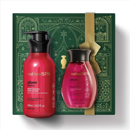 NSPA Loção Ameixa, Plum Lotion, Boticário, 400ml