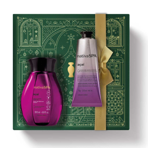 Kit NSPA Acaí - Oleo e Creme Maos, Hautpflege-Set, Boticário