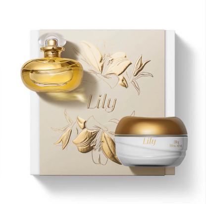 Kit Lily Creme ou Sabonete e Perfume, Geschenkset, Boticario