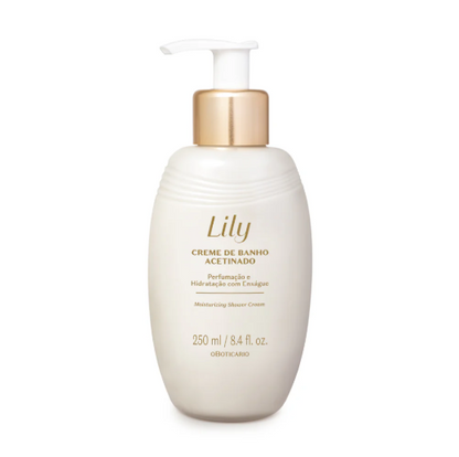 Lily Creme de Banho Acetinado, Badecreme, Boticário, 250ml