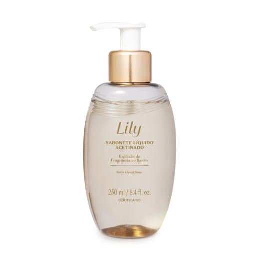Lily Sabonete Acetinado, Flüssigseife, Boticário, 250ml