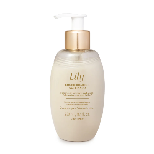 Lily Condicionador Acetinado, Spülung, Boticário, 250ml